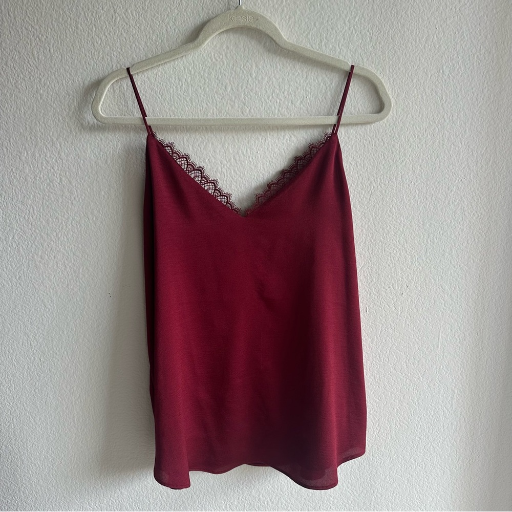 💋BURGUNDY LACE TANK💋